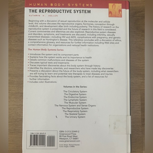 The Reproductive System (Human Body Systems) by Kathryn H. Hollen- EUC - Picture 5 of 8